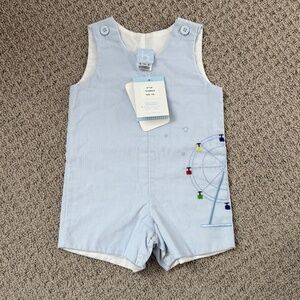 Bella Bliss 12m light blue Jon Jon NWT!
